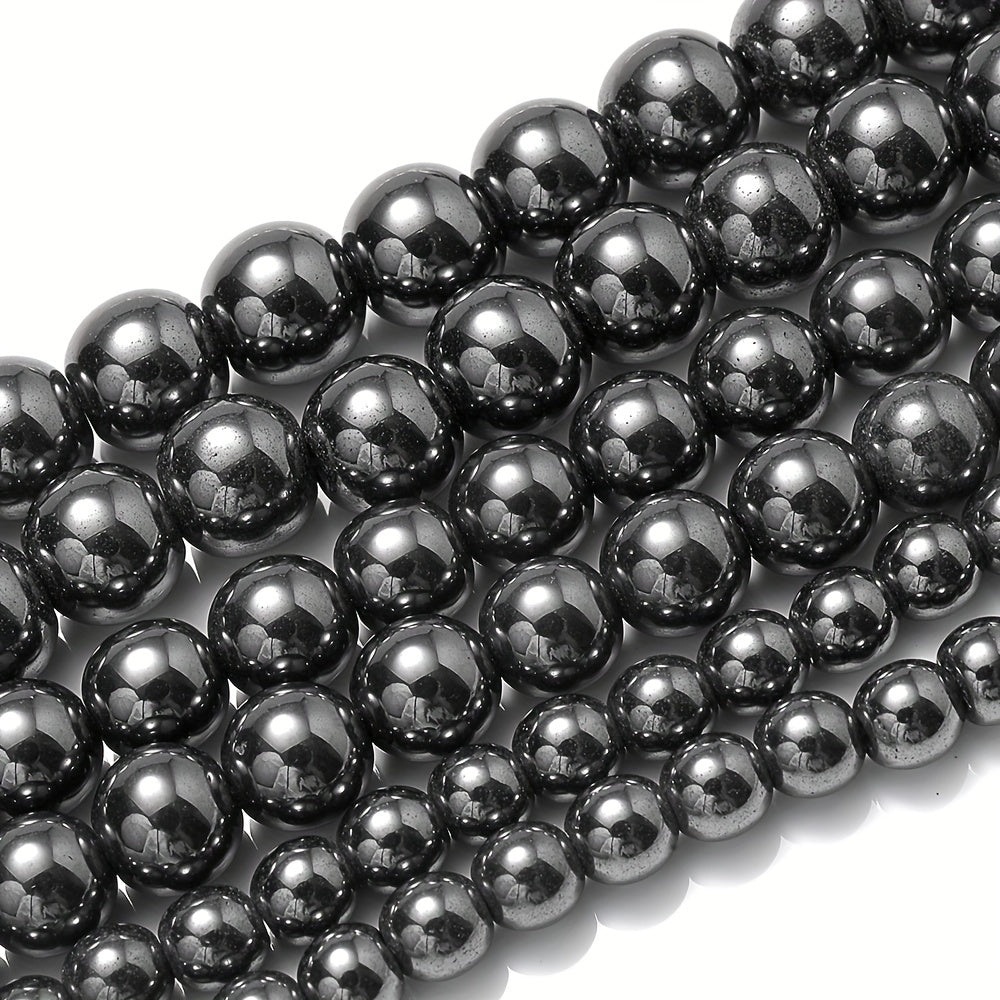 Hematite Stone Beads Round Loose Beads 4-12mm