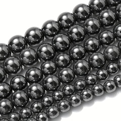 Hematite Stone Beads Round Loose Beads 4-12mm
