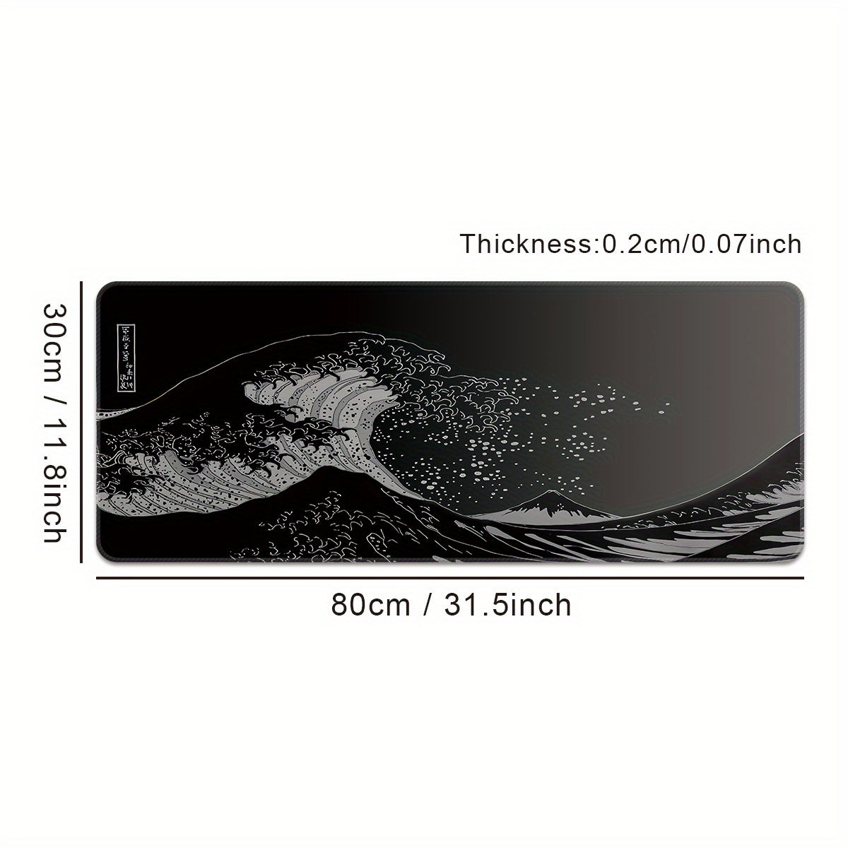 Large Gaming Mouse Pad, Oversized Extended Desk Mat Non-slip Rubber Material
