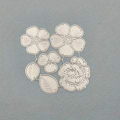 3D Flower Metal Cutting Dies Rose Flower Die Cuts Stencil for Card Making