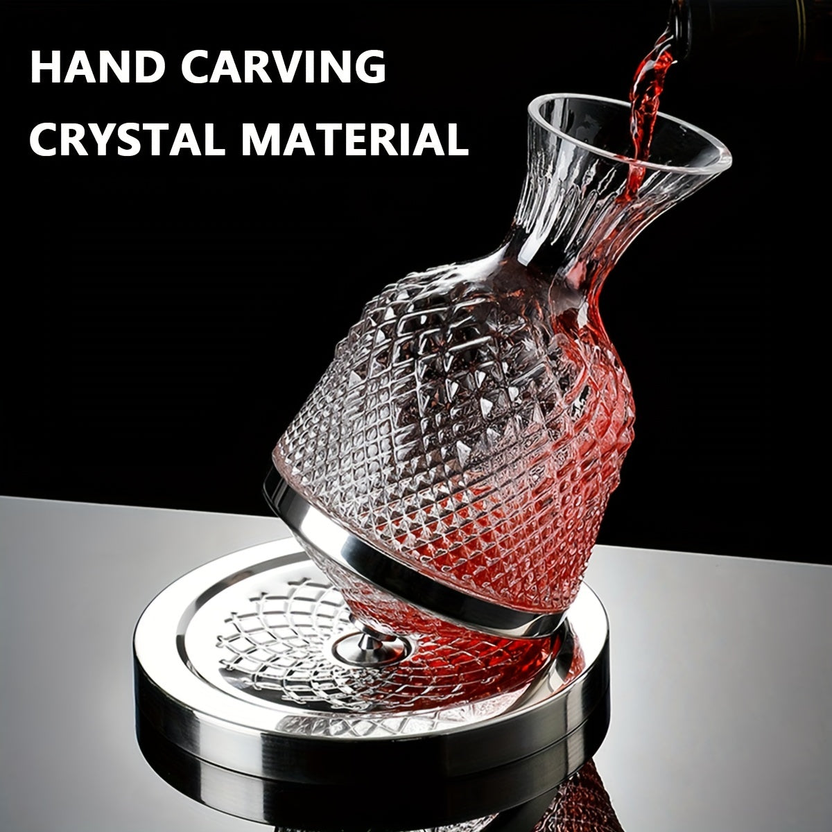 Red Wine Decanter Rotating Wine Dispenser Wine Cooler Ornaments