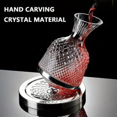 Red Wine Decanter Rotating Wine Dispenser Wine Cooler Ornaments