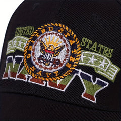 Classic Letter NAVY Embroidered Cotton Baseball Cap Men Women Sunscreen Truc