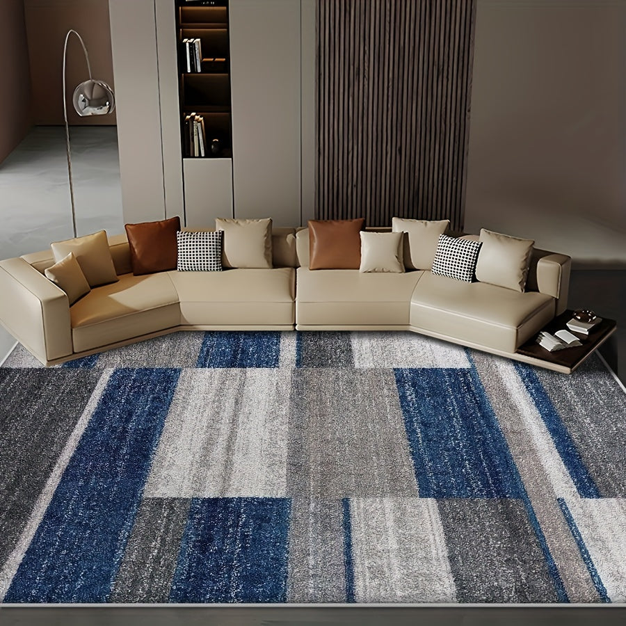 Large Flower Area Rug Abstract Carpet Easy to Maintain