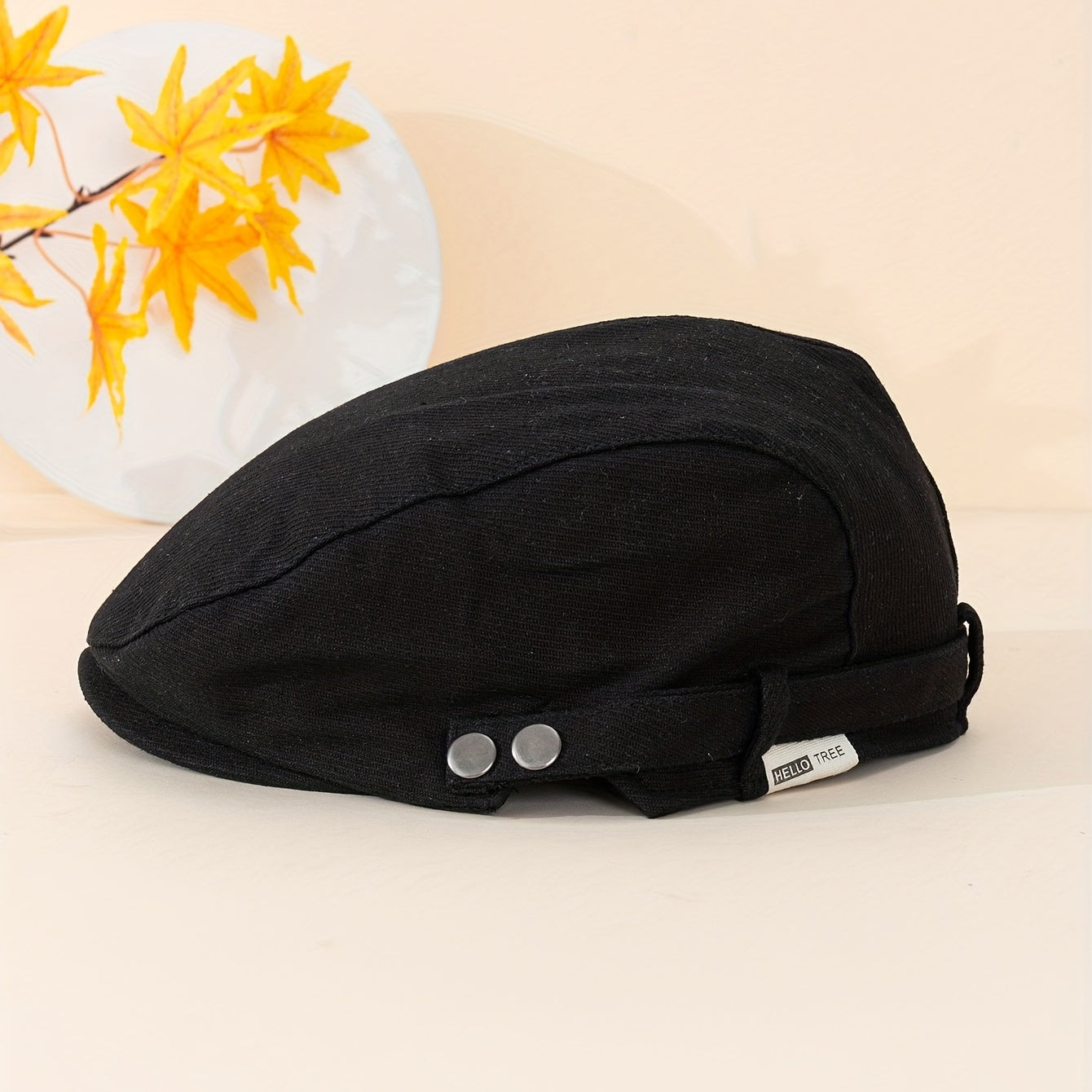 Adjustable Summer Casual Plain Peaked Cap for Men