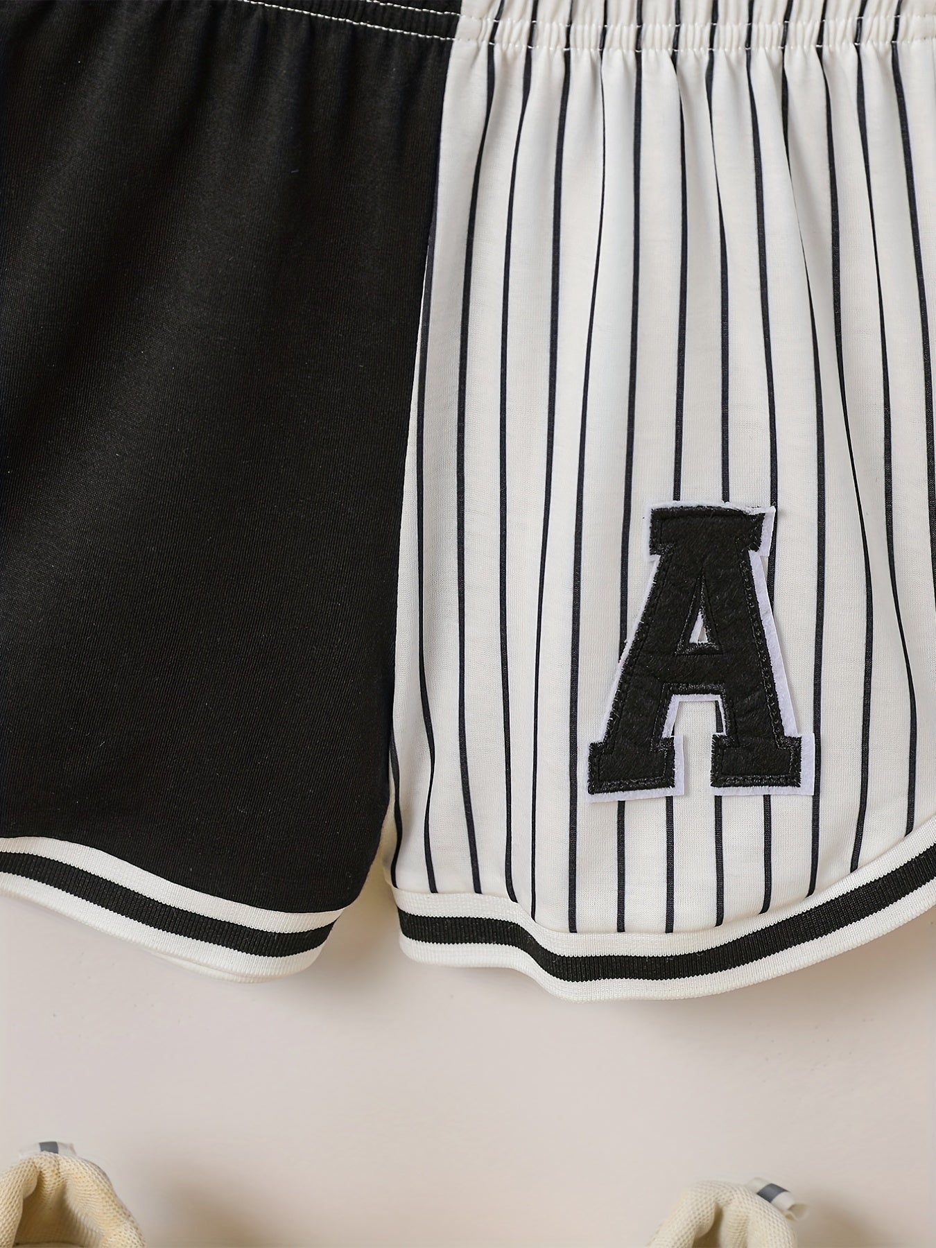 Boys Striped Shorts Elastic Waist Casual Summer Wear