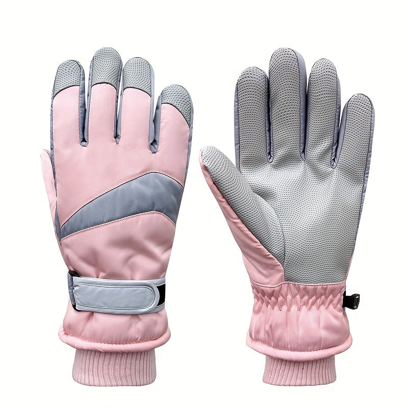 Winter Touch Screen Skiing Gloves Waterproof Thickened Outdoor Cycling Gloves