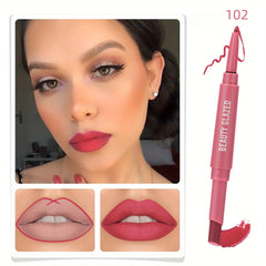 2-in-1 Waterproof Matte Lip Liner & Lipstick Set