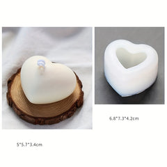 3D Heart Shape Resin Mold for DIY Craft - Heart Keychain Charms