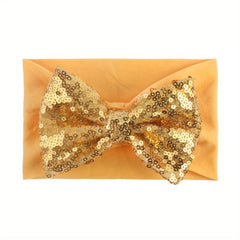 Autumn Sequin Bow Hairband for Baby Girls