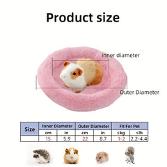 Soft Comfortable Hamster Bed Nest Mat Small Pet Sleeping Bed Accessories