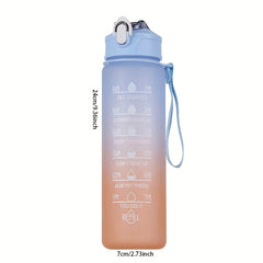 Gradient Sports Water Bottle 900ml Time Scale