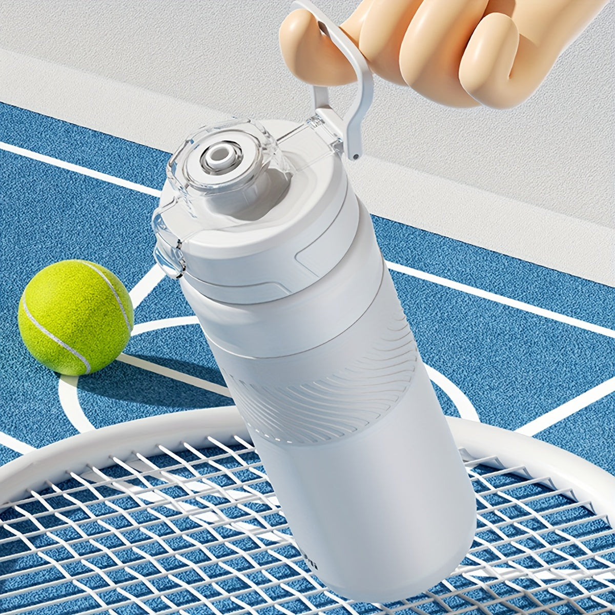 316 Stainless Steel Sports Water Bottle 600ml Portable Fitness Cup