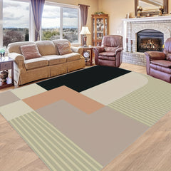 Nordic Geometric Carpets for Living and Bedroom Areas
