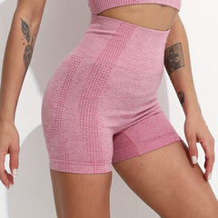 Women's Seamless Yoga Shorts Butt Lifting Quick-Dry Fitness Pants