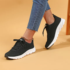 Breathable Flying Woven Running Shoes Lightweight Non Slip Sneakers