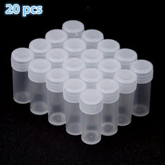 Plastic Test Tube Bottles Sample Containers Spiral Cap Bottles