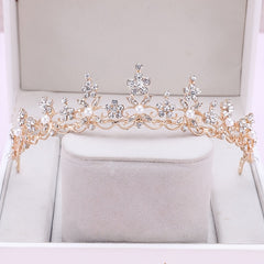 Girls Princess Crystal Tiara Crown Rhinestone Crown for Party Wedding