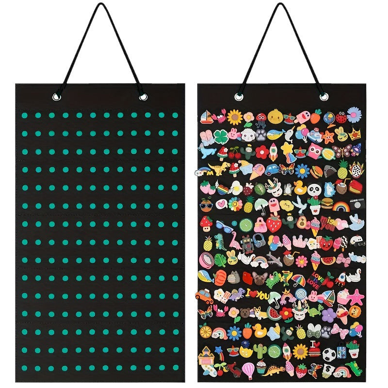 Shoe Charm Holder with 180 Holes Wall Mounted Display