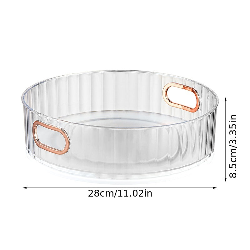 360 Spinning Makeup Organizer High Capacity Skincare Clear Storage