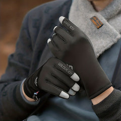 Winter Waterproof Ski Gloves Warm Velvet Touch Screen Gloves Anti Cold Anti Slip