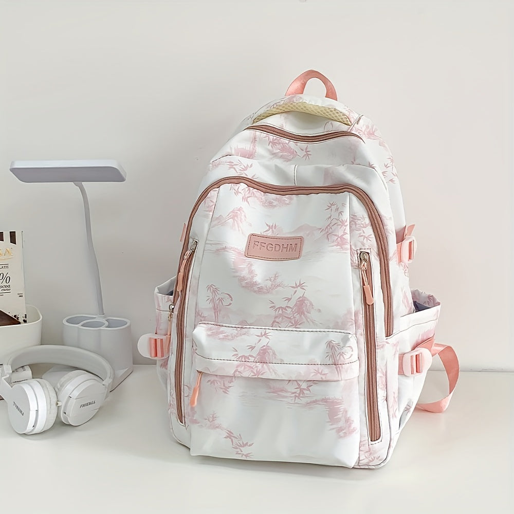 Chinese Style Water Resistant Nylon Backpack Lightweight & Durable Rucksack