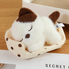 Animal Nest Plush Toy Soft Doll Cat Dog Bear Pig Rabbit Figurine Home Decor
