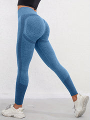 Quick Dry Seamless Yoga Leggings High Waist Slim Fit Butt Lifting Activewear