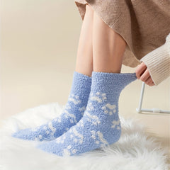 6 Pairs Cat Claw Print Socks Women Stockings