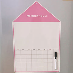 Magnetic Refrigerator Sticker Message Board A3 Weekly Monthly Planner