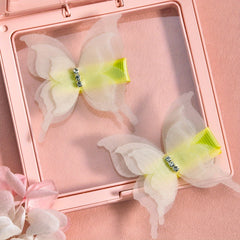 2pcs Chiffon Butterfly Hair Clips - Perfect Holiday Party Gift