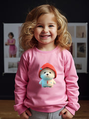 OERYUI Baby Bear Graphic Sweatshirt Comfy Pullover Kids Clothes