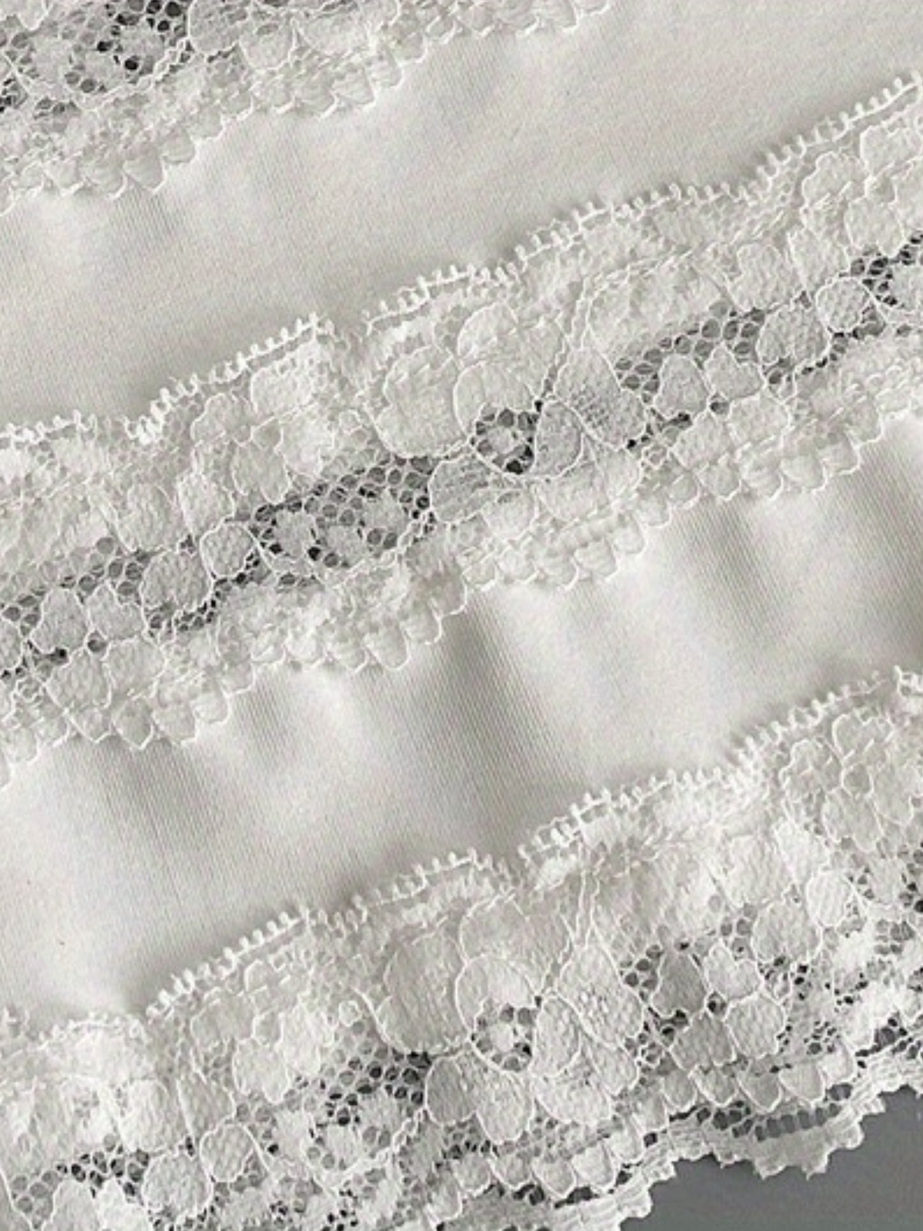Lace Solid Skirt Mid Rise Stretch Petticoat