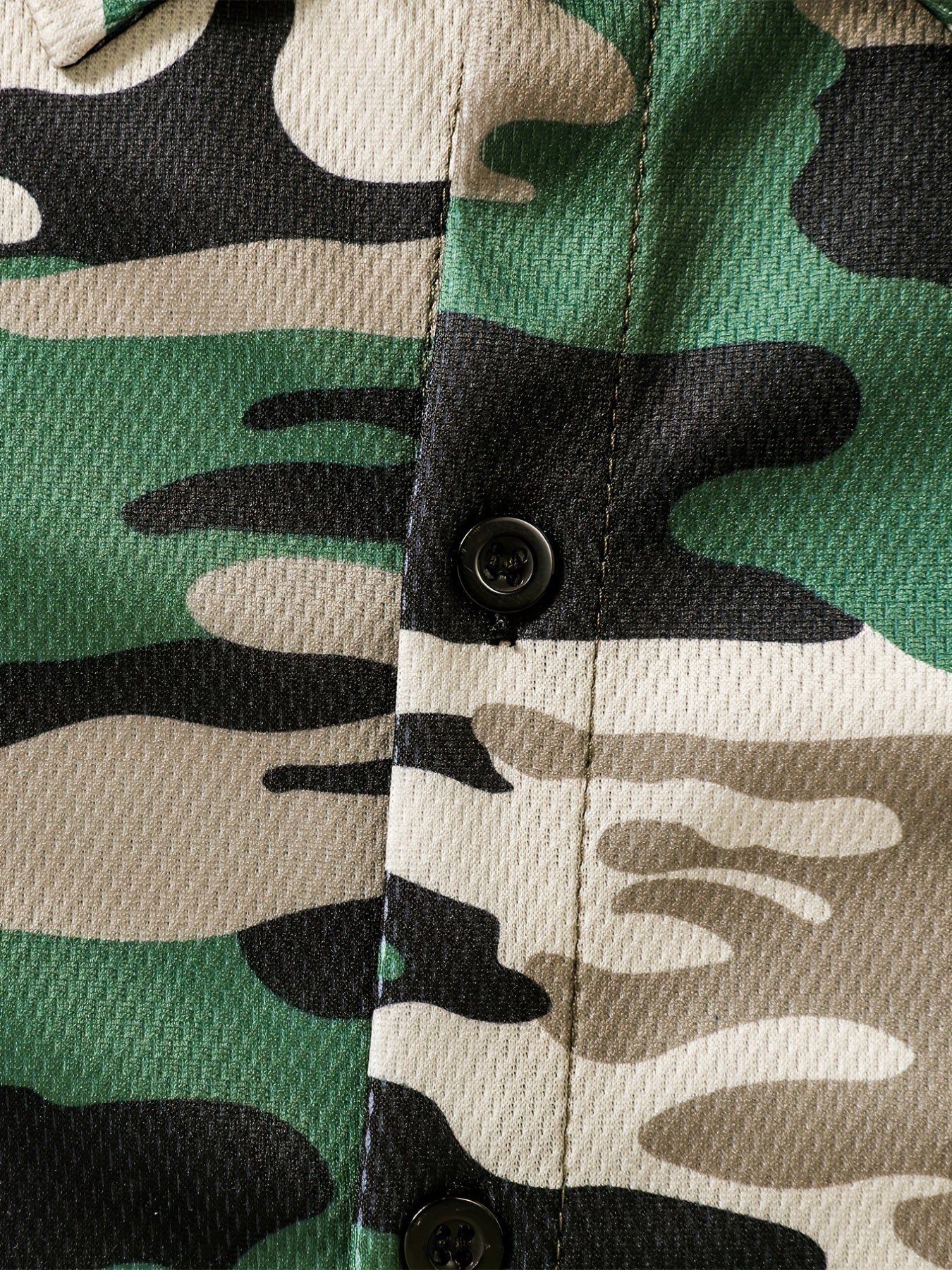 Boys Camo Casual Outfit Shirt & Shorts Set