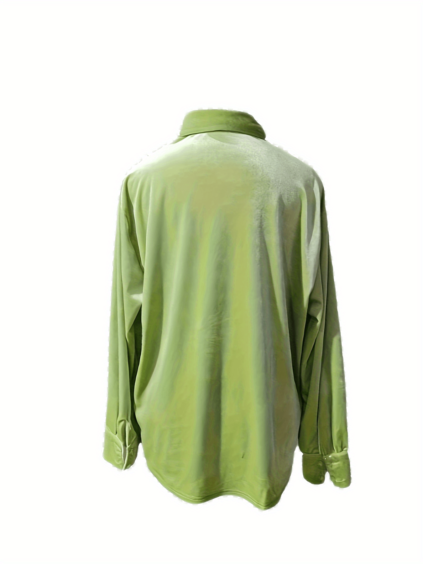Velvet Long Sleeve Collar Shirt Top