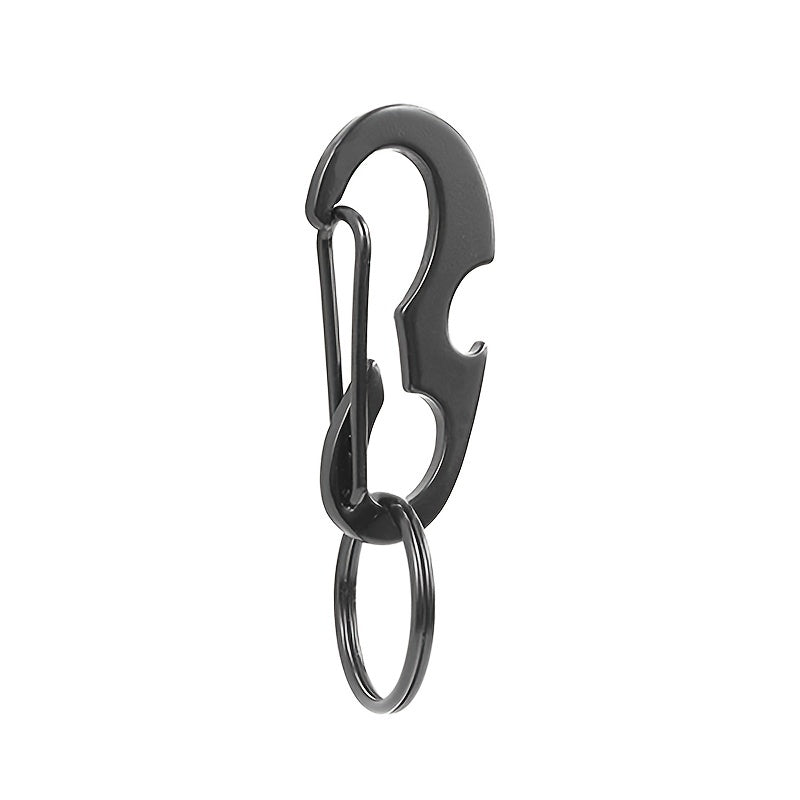 5pcs Stainless Steel Keychain Keyring for Camping Hiking