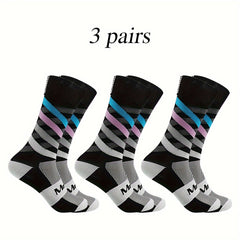 Men's Mid Calf Sport Socks - Sweat Absorbing Nylon Blend - Comfy & Breathable