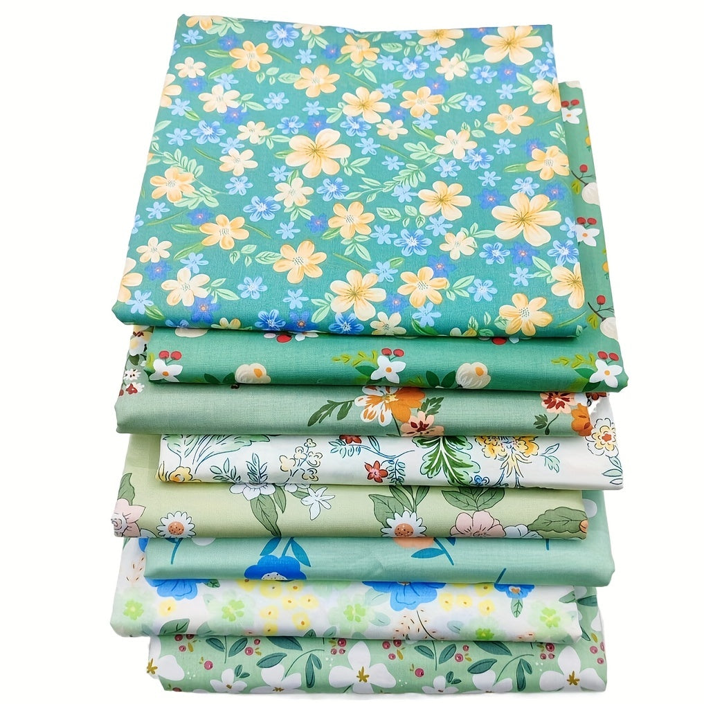 8pcs Cotton Twill 100 Quilt Pieces Rag Doll Small Clothes Fabric Set