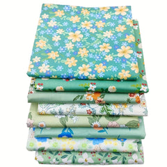 8pcs Cotton Twill 100 Quilt Pieces Rag Doll Small Clothes Fabric Set