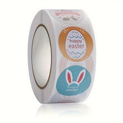 500PCS Easter Bunny Egg Decorative Self-adhesive Sticker