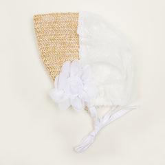 Chiffon Rose Baby Gauze Court Headscarf Hat