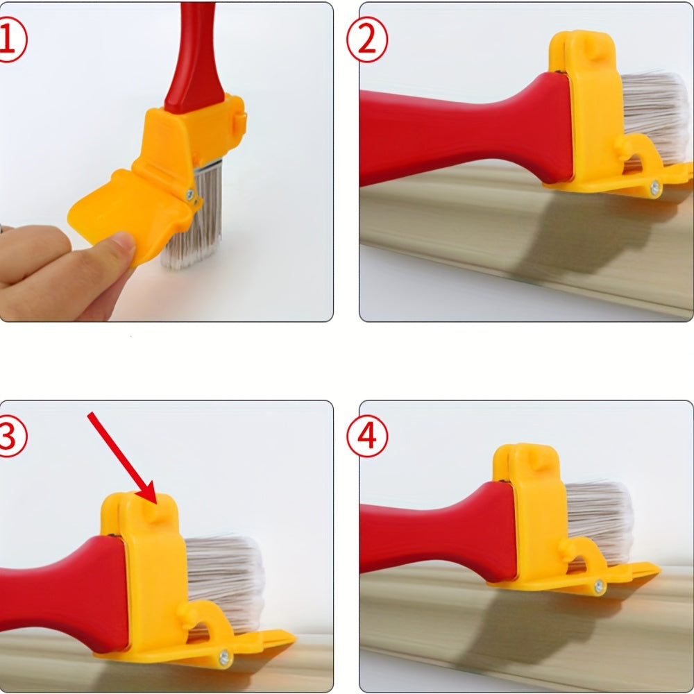 1pc Edger Paint Brush Durable Easy To Clean Wooden Handle DIY Tool