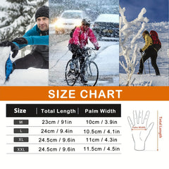 Plus Velvet Non-slip Waterproof Winter Warm Gloves
