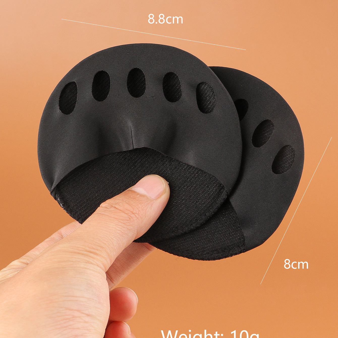 1Pair Front Palm Invisible Five Finger Socks Anti Slip Shock Absorption