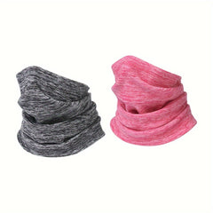 2pcs Winter Fleece Neck Gaiter Balaclava Windproof Face Mask