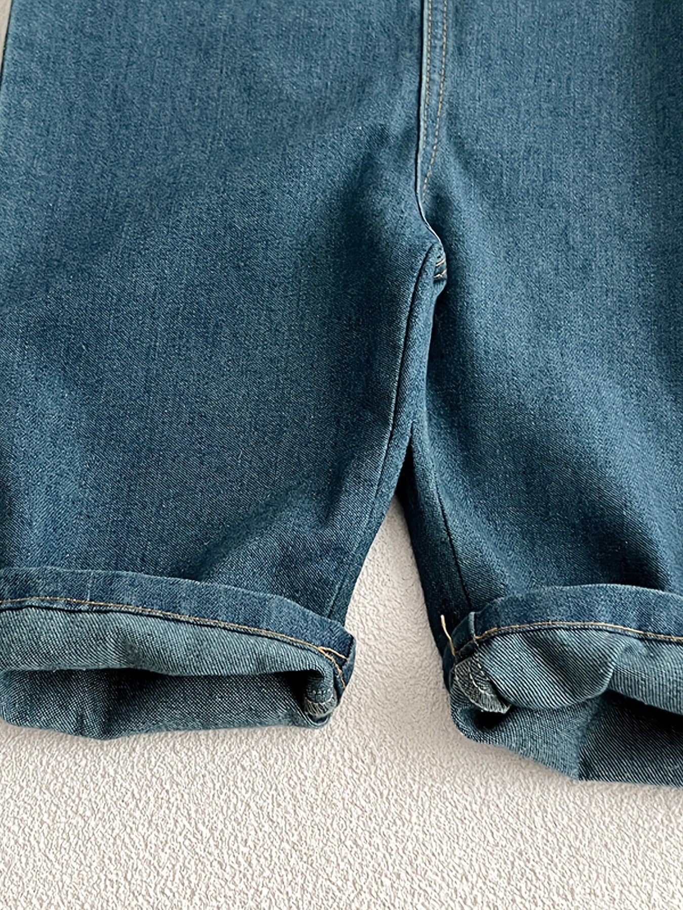 Baby Denim Pocket Overalls All match Jumpsuit
