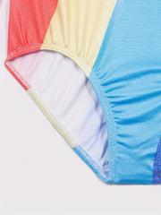 Girls Colorful Gymnastics Jumpsuit Long Sleeve Leotard