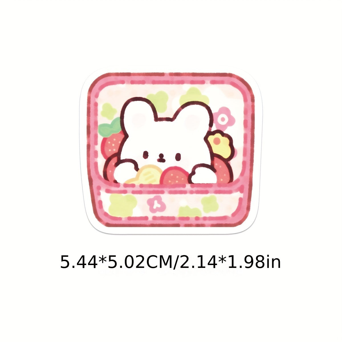 50pcs Pink Cartoon Dessert Waterproof Notebook Decorative Stickers