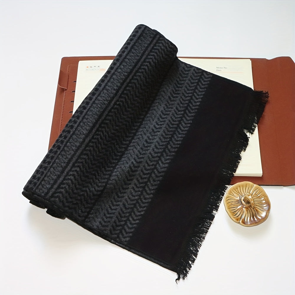 Soft Classic Scarf With Cashmere Feel & Special Pattern Neck Scarf