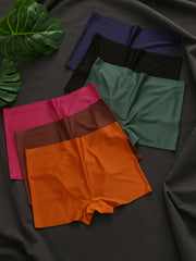 6pcs Seamless Boyshort Panties Soft & Comfortable Stretch Panties